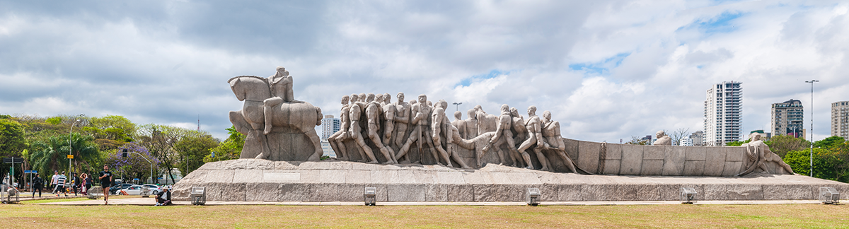 Monumento às Bandeiras, granite, by Victor Brecheret, at the Ibirapuera Park in São Paulo (1954)