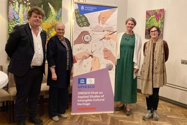 UNESCO ICH Chairholders Marc Jacobs, Kristin Kuutma, Anita Vaivade and Chiara Bortolotto.